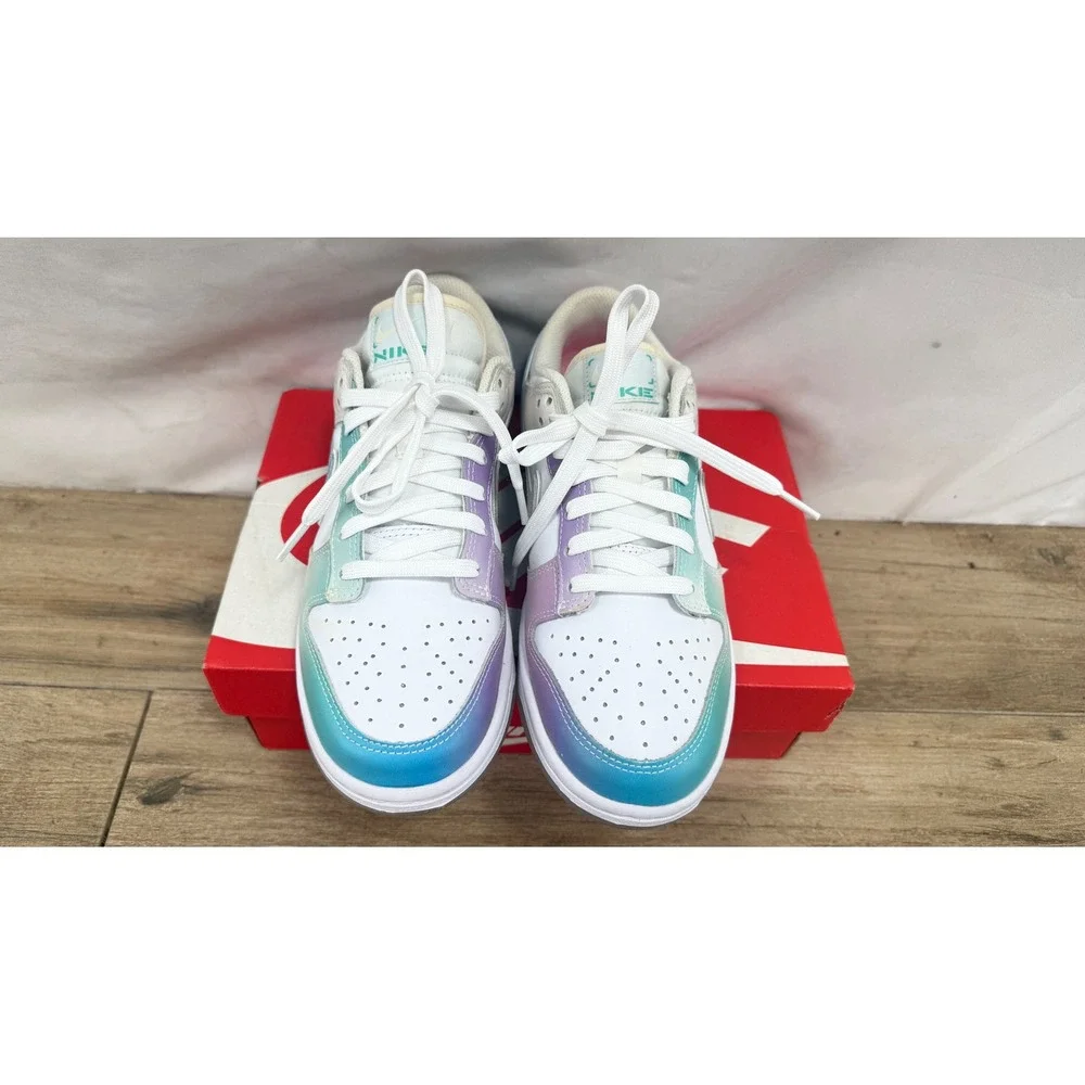 Nike Dunk Low White Multi-Color Ice Blue Gradient FJ7743-194 Womens 7